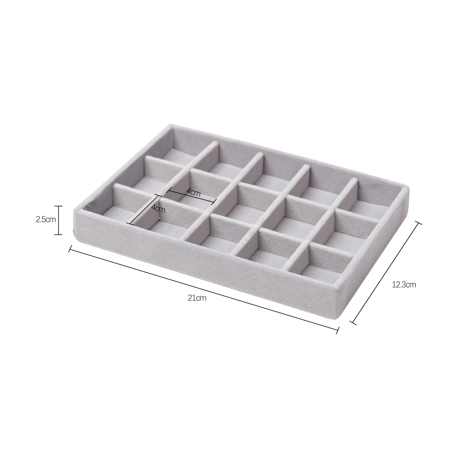 Velvet Jewelry Box Organizer DIY Earring Necklace Ring Jewelry Display Tray Portable Storage Box Jewelry Organizer Display Case