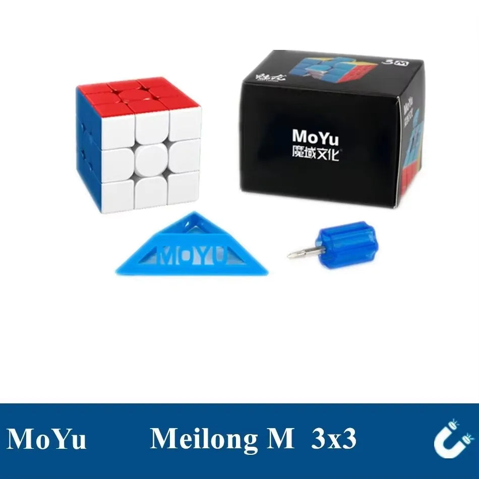 Moyu Meilong Magnetic Magic Cube Series 2M 3M 4M 5M 6M 7M Pyramid Megaminx Professional Cubo Magico Puzzle Toy For Children Gift
