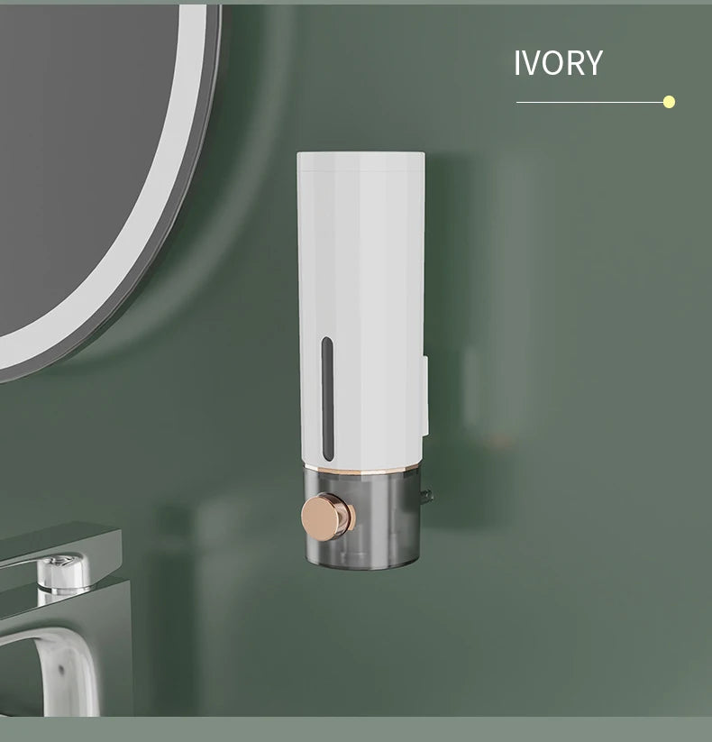 Manual Soap Dispenser Wall Mounted Bathroom Soap Dispenser Washing Hand Sanitizer Family Hotel Shower Gel Bathroom Tool