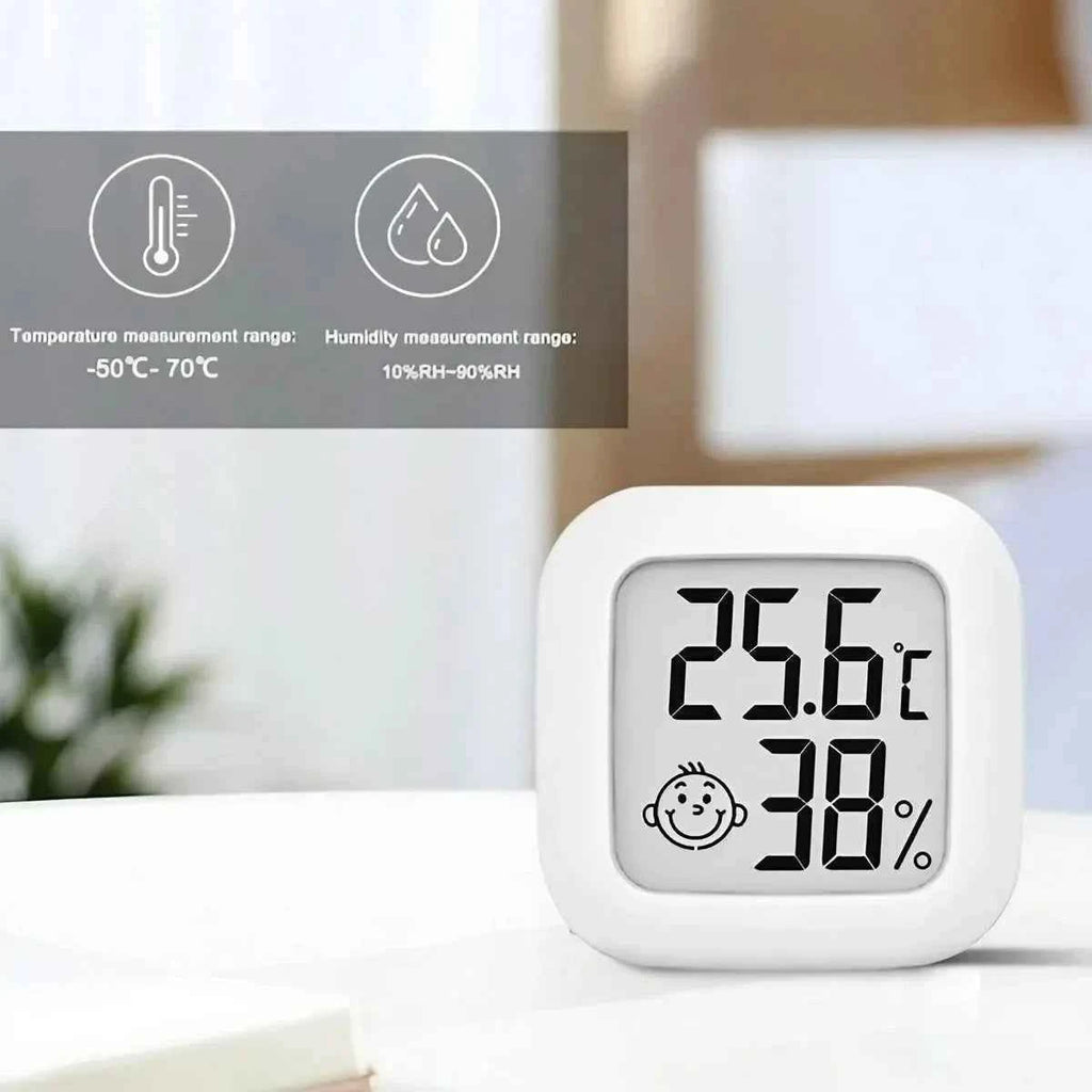 JJYY Mini Home Digital LCD Display Thermometer Hygrometer Indoor High Precision Temperature Sensor