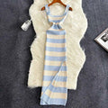 2024 Stripe Summer Elastic Split Bodycon Dress Sexy Beach Vacation Sundress Women Casual Slim Pencil Vestidos Maxi Long Dress