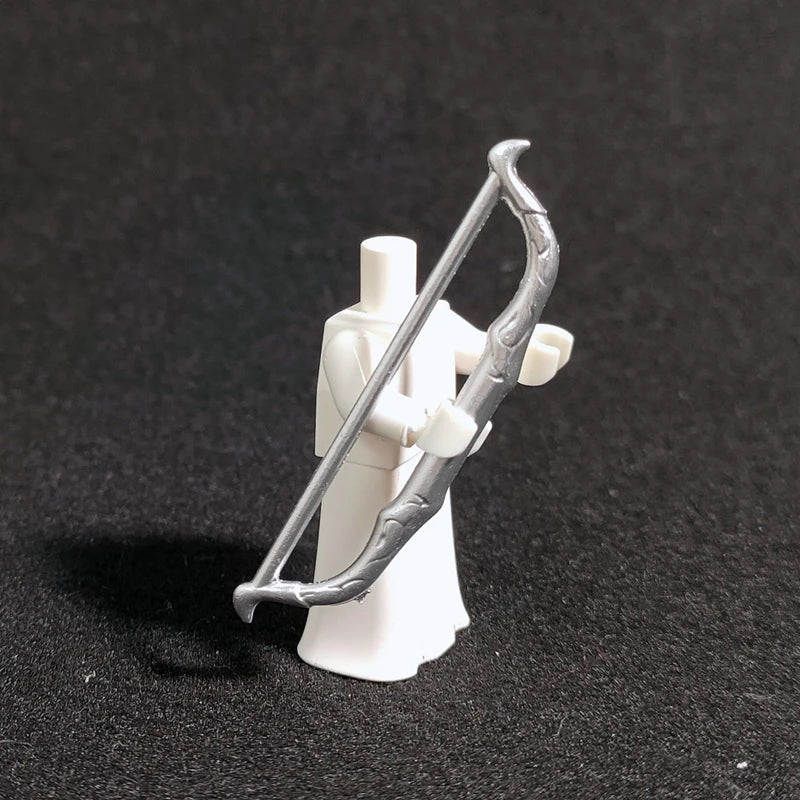 10PCS/SET Middle Ages Knights Elf  MOC  Shield Sword  Spear  For 4cm Mini Dolls  Building Blocks Brick Toys For Kid