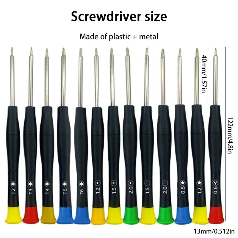 42 in 1 Mobile Phone Repair Tools Disassemble Repair Set For iPhone Screwdriver Combination Skid Multi Function Disassembly Kit