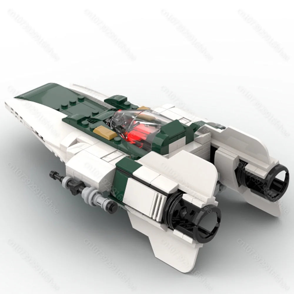 NEW star battle Movie MOC A-wing space fighter Model DIY creative ideas Christmas Child Toy Assembly Puzzle birthday Gift