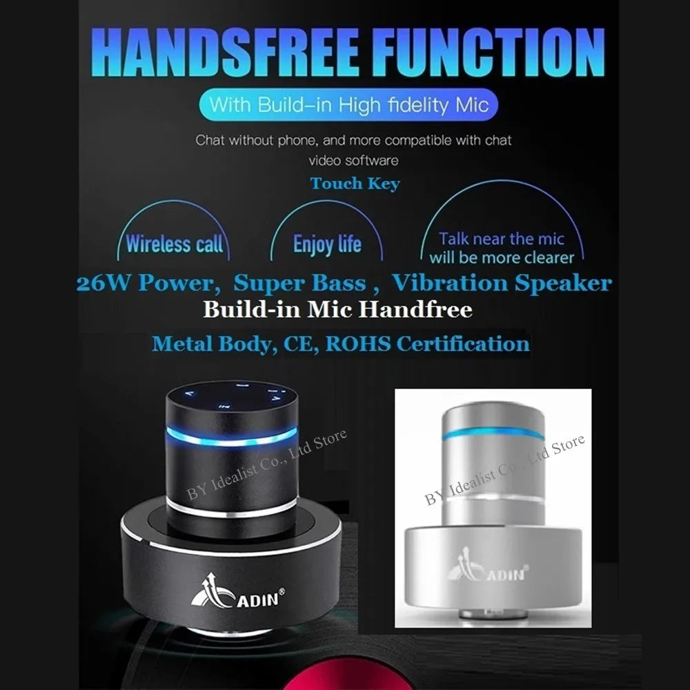 26W Wifi Vibro Portable Bluetooth Speaker Wireless Soundbar Subwoofer Speaker Bluetooth Neighbor Column Adin Vibration Speakers