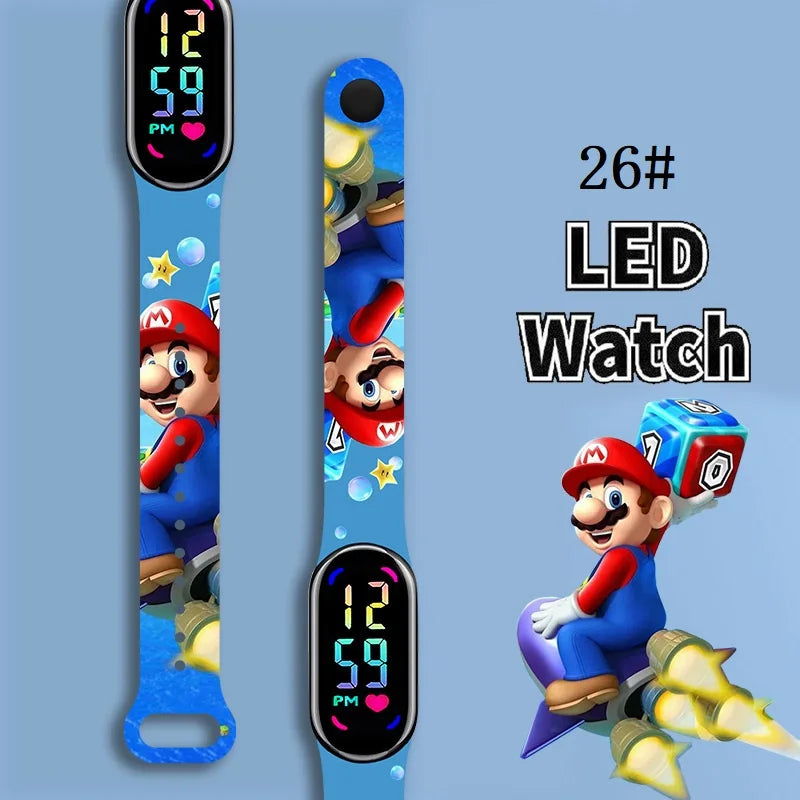 Kids LED Watch Touch Control Digital Watch Silicone Strap Waterproof Sport Wristwatch for Boys Girls Children Birthday Gift