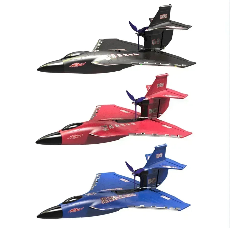 New H650 Raptor Water Land Air Fixed Wing Foam Waterproof Aircraft Brushless Motor Radio-controlled Aircraft Electric Aircraft