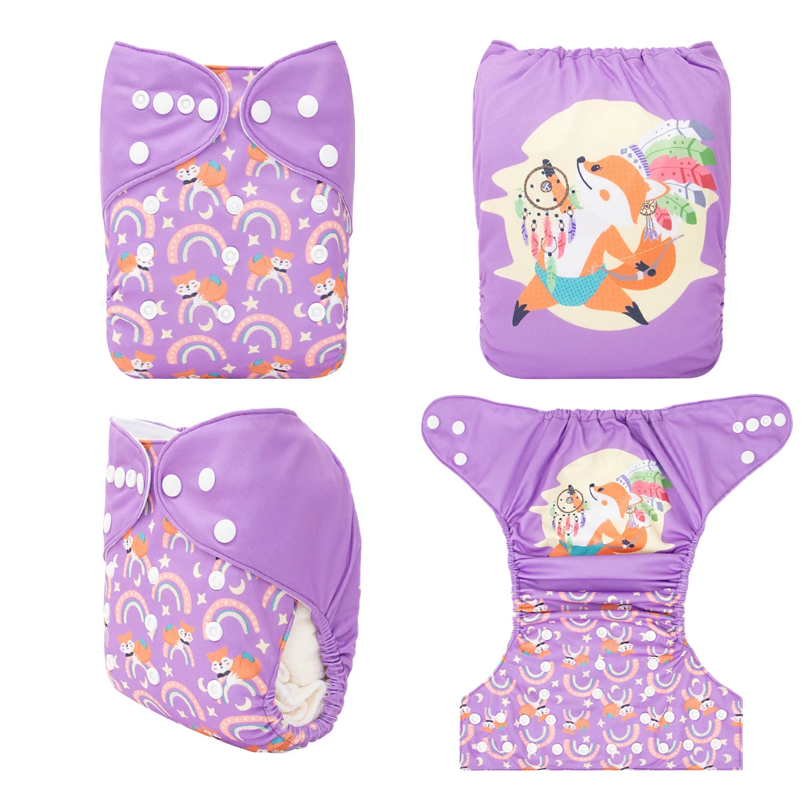 U Pick ALVABABY Digital Position Baby Cloth Diaper Reusable Baby Cloth Nappy with 1pc Microfiber Insert