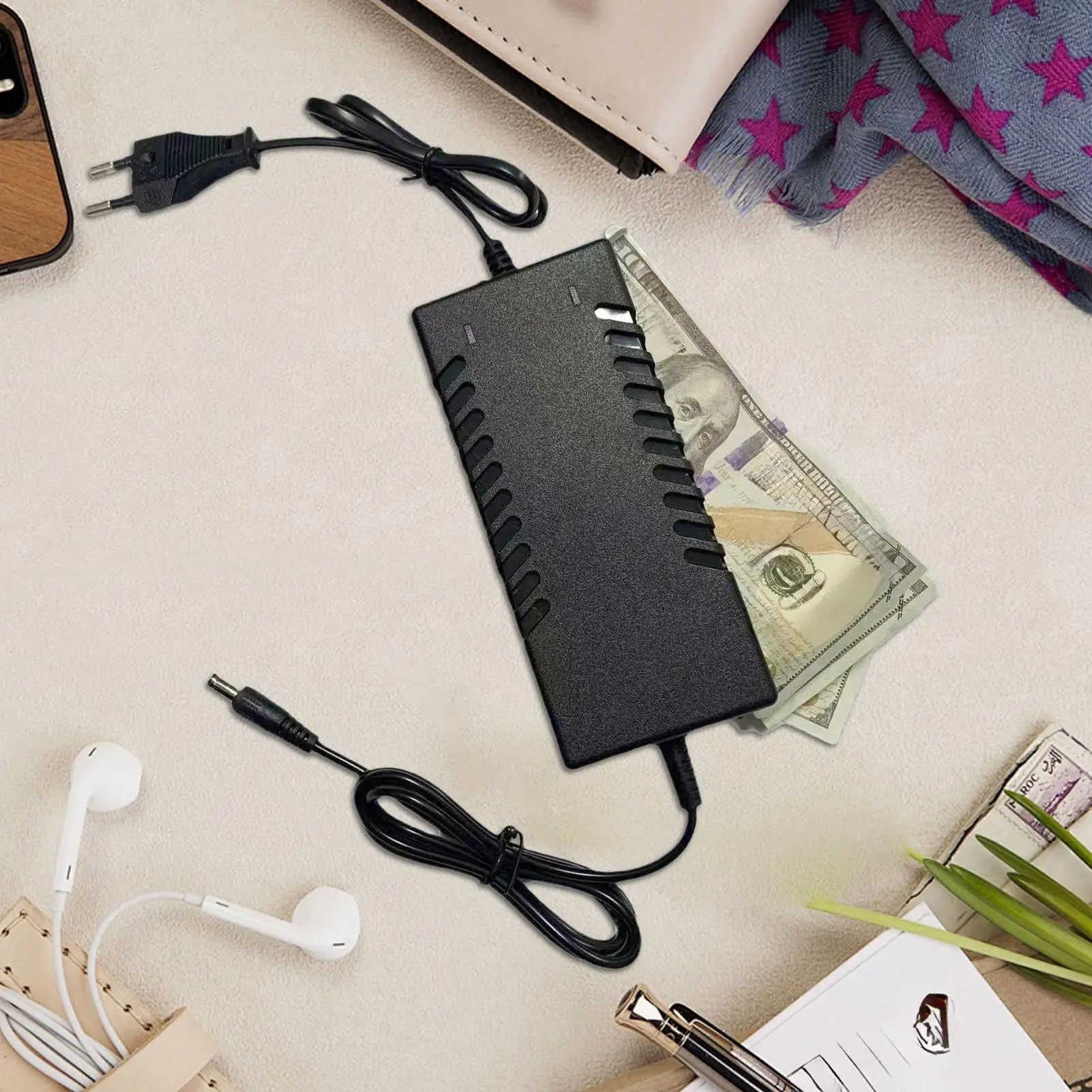 Simulated Computer Charger Storage Box Secret Money Case Safe Anti-theft Travel Storage Container Hiddens Jewelry Organizer