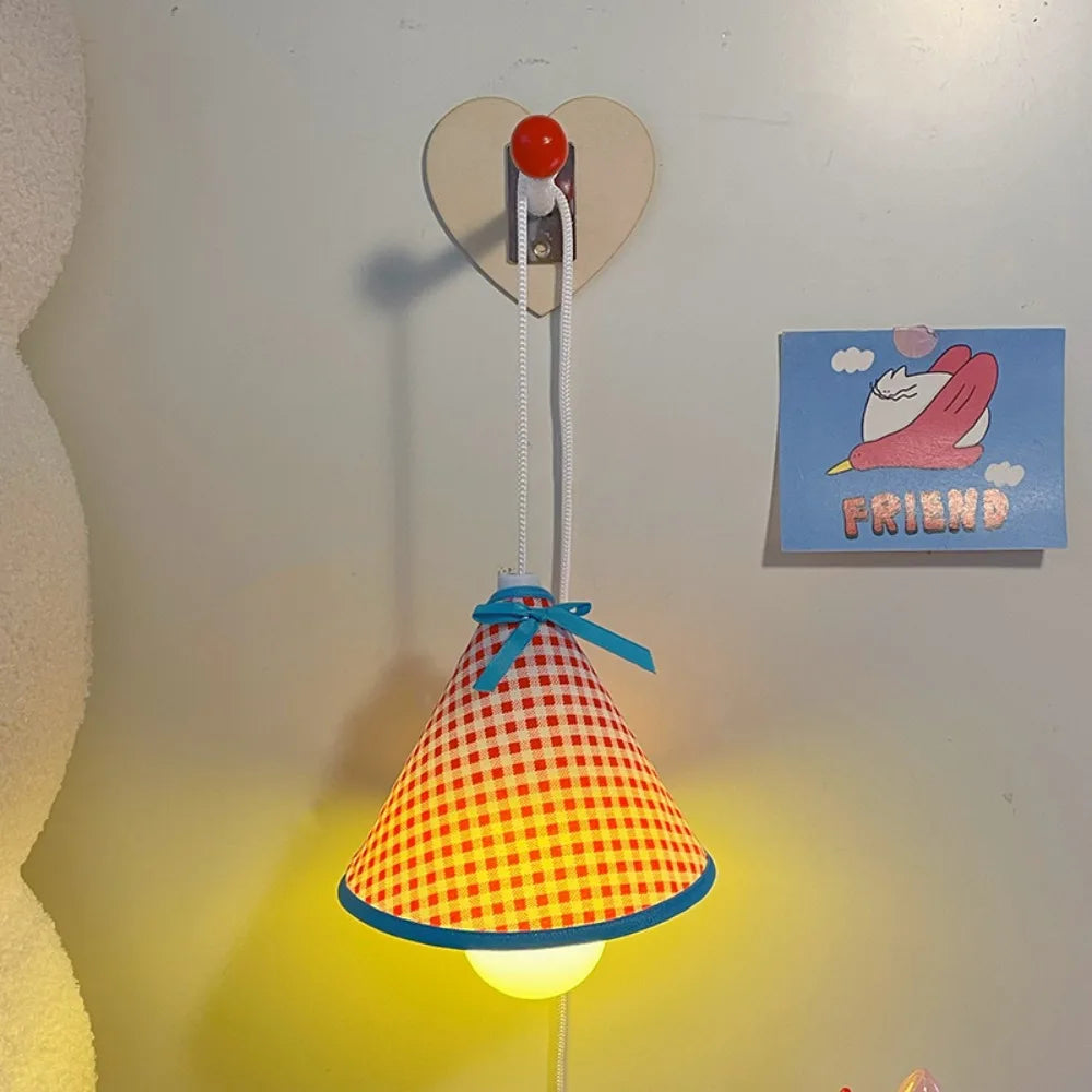 Wall-Mounted Night Light Hanging Bedside Lamp&Desk Light Essential Dorm Accessory for College Students' Upper Bunk Bed&Bedroom