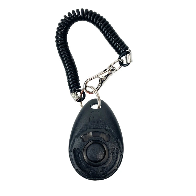 Black Color Pet Training Clicker with Wrist Strap for Dogs and Cats
