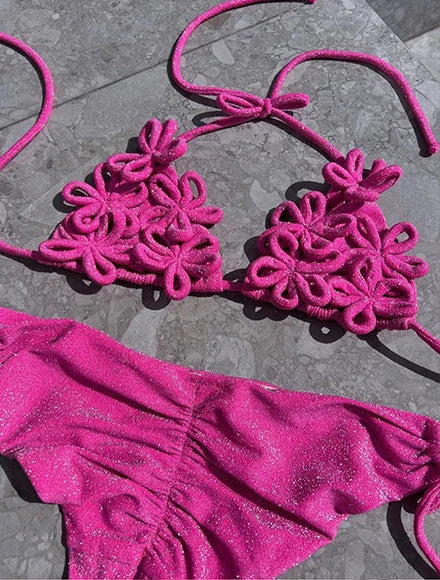 2026 Fashionable Boho Chic Bikini Set with Unique Paisley Design Perfect for Beach Wear and Pool Parties Summer Getaways