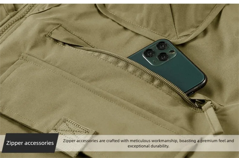 2025 Men's Outdoor Tooling Multi-Pocket Casual Outdoor Fishing Large Size Vest with Vertical Collar Breathable Quick-drying Vest