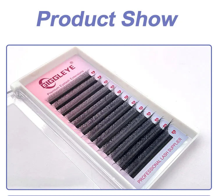 6D W Shape Eyelash Extensions - Pre Made Self Fan Lashes for Easy Application | Blooming Lashes Professional Kit