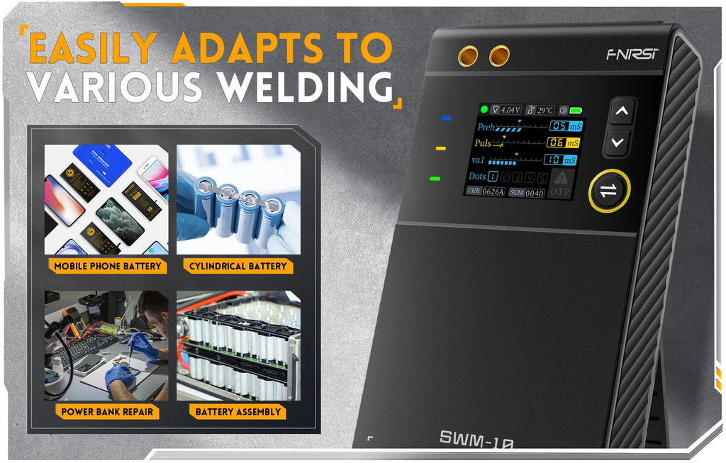 FNIRSI SWM-10 spot welder, 18650 battery assembly, up to 0.25mm, 5000mAh