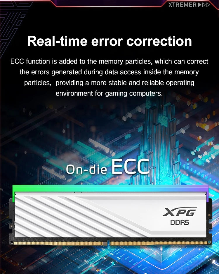 ADATA XPG LANCER Blade D300G RGB DDR5 MEMORY 16GB 6000MHz  16GB 6400MHz 32GB 6000MHz  32GB 6400MHz  Desktop ram Computer Ram
