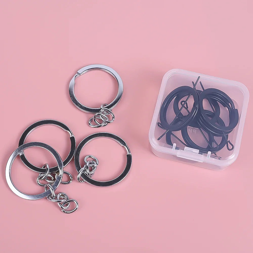 6PCS Mini Storage Box Transparent Square Plastic Box Earrings Jewelry Packaging Storage Small Square Box Jewelry Organizer