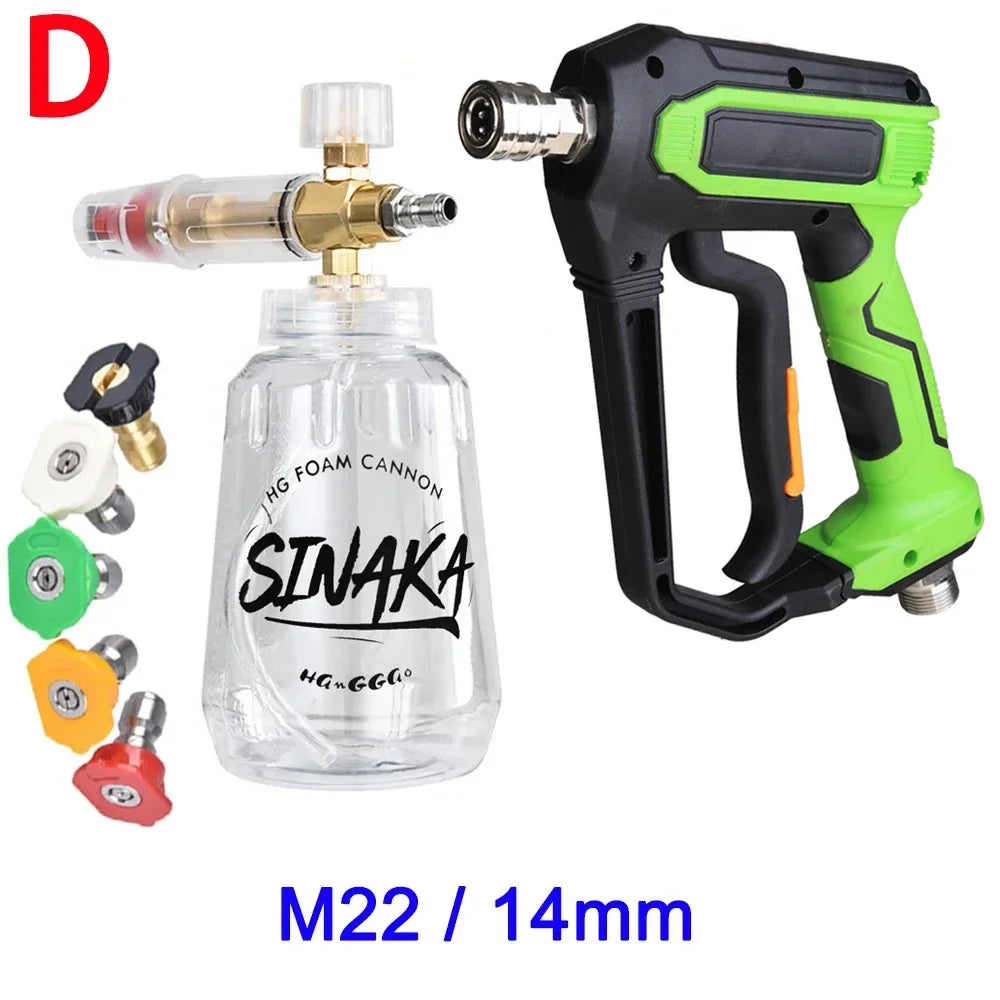 1L Car Washer Water Gun Cleaning Foam Generator Snow Foam Lance 1/4" Quick Release Nozzles for Parkside Karcher Daewoo Lavor