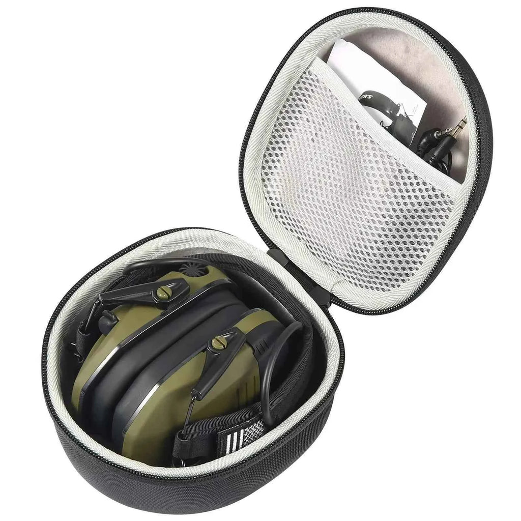 YHKEMA Hard Storage Travel Case for HL Impact Sport Sound Amplification Electronic Shooting Earmuff