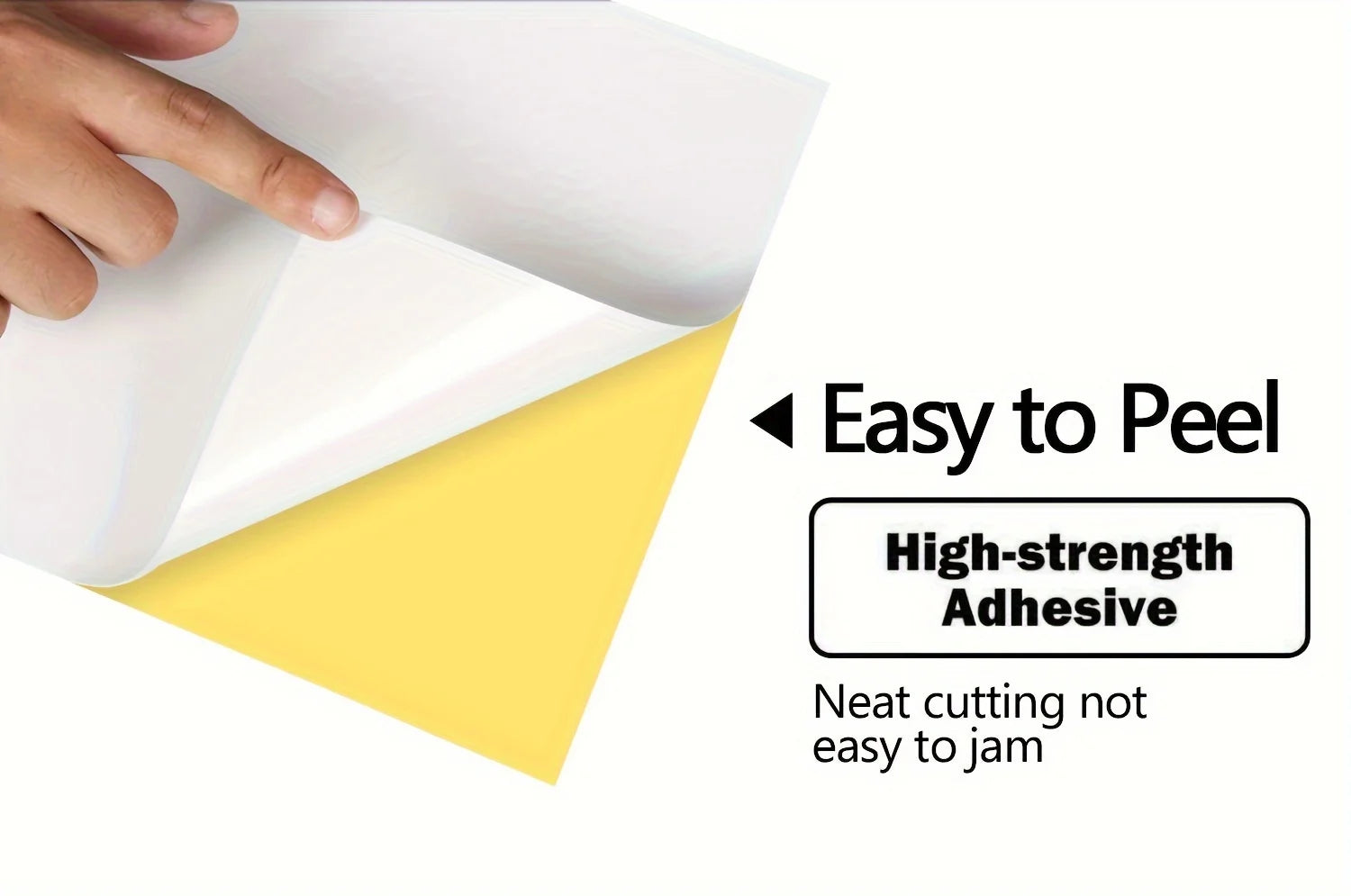 50 sheets Printing paper & A4 size stickers, suitable for laser printers and inkjet printers, self-adhesive printing paper