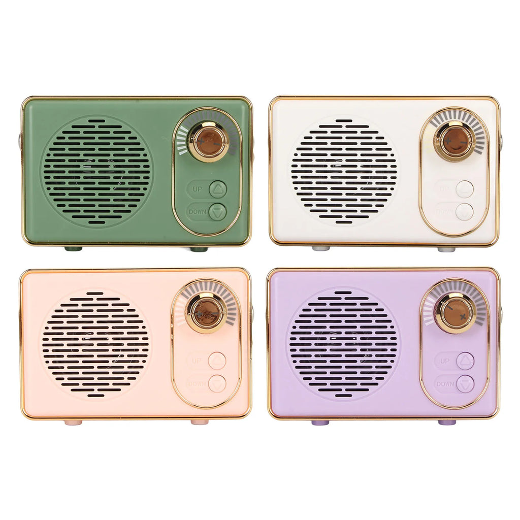 Retro Bluetooth 5.0 Speaker Classic Mini Bluetooth Speaker Supports TF/AUX/USB Ports Rechargeable MP3 Player Camping Party Gift