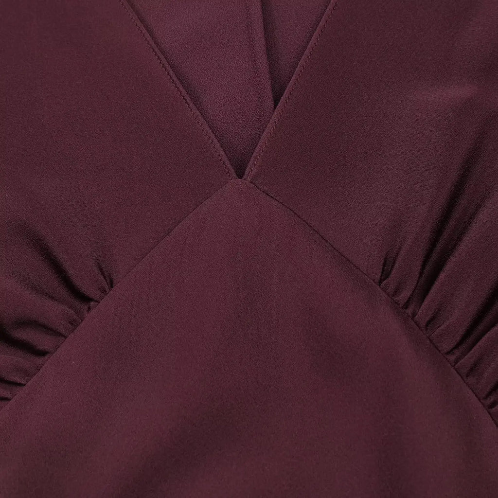 2026 New Scarf Solid Elegant Maxi Dresses Women Spring V Neck Long Sleeve Club Party Long Dress Female Chic Slim Fit Dresses