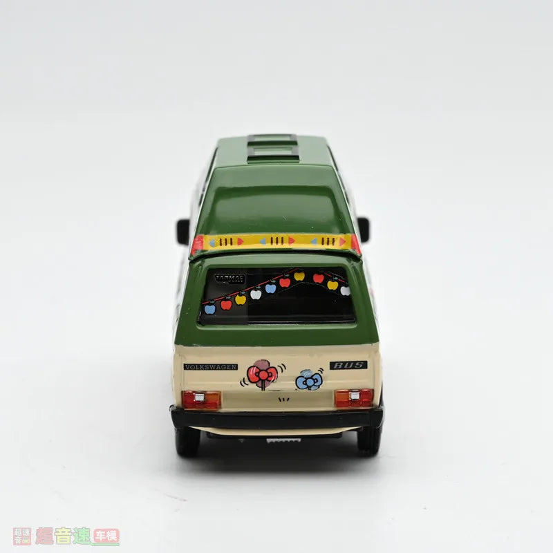TW 1:64 Volkswagen T3 Van Camping - A realistic static alloy car model, a gift for boys and a collectible display item.