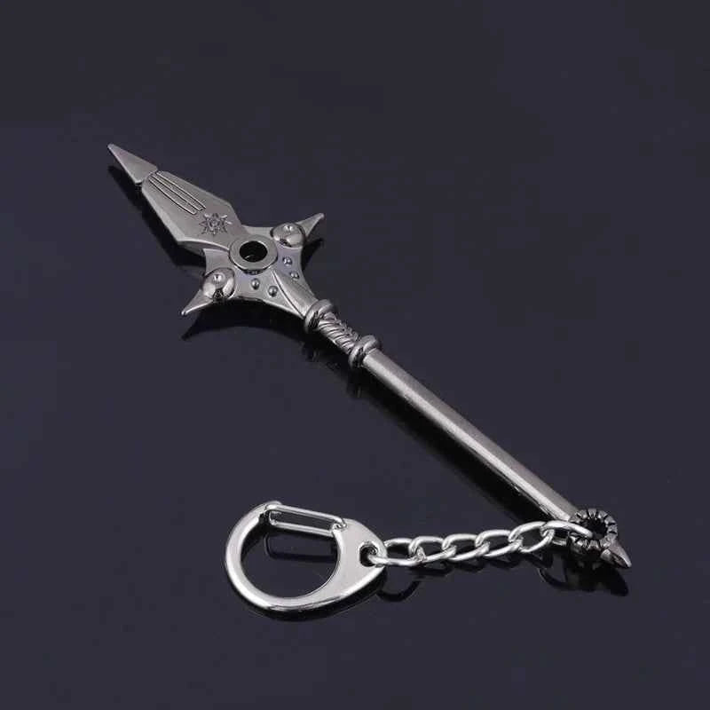 Anime Deadlys Seven Sins Escanor Rhitta Keychain Nanatsu no Taizai Axe Bottle Opener Pendant Keyring for Men women Gift Jewelry