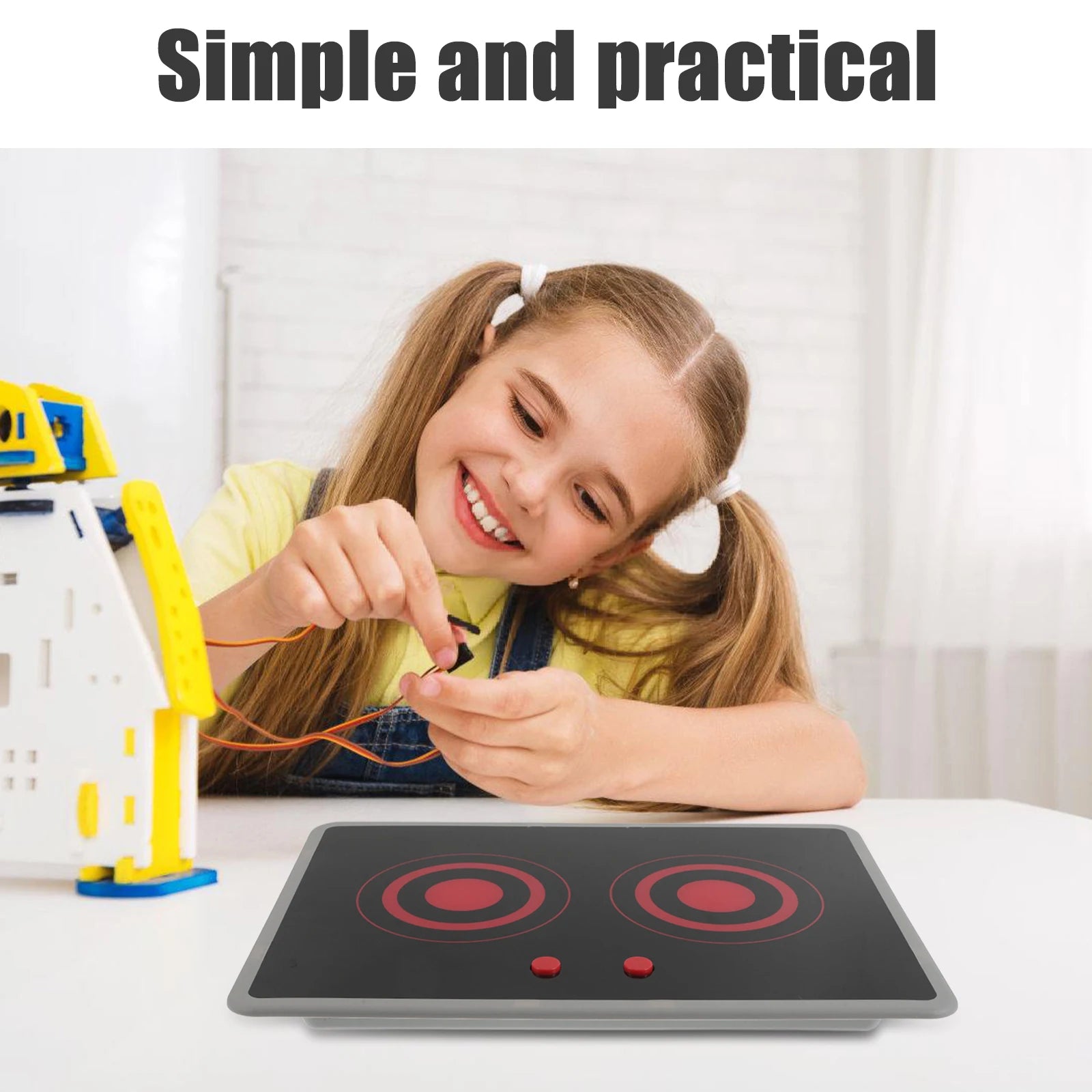 Kids Play Kitchen Appliance Realistic Induction Stove With Sound & Light Pretend Play Kitchen Toy For Toddler Operated Models