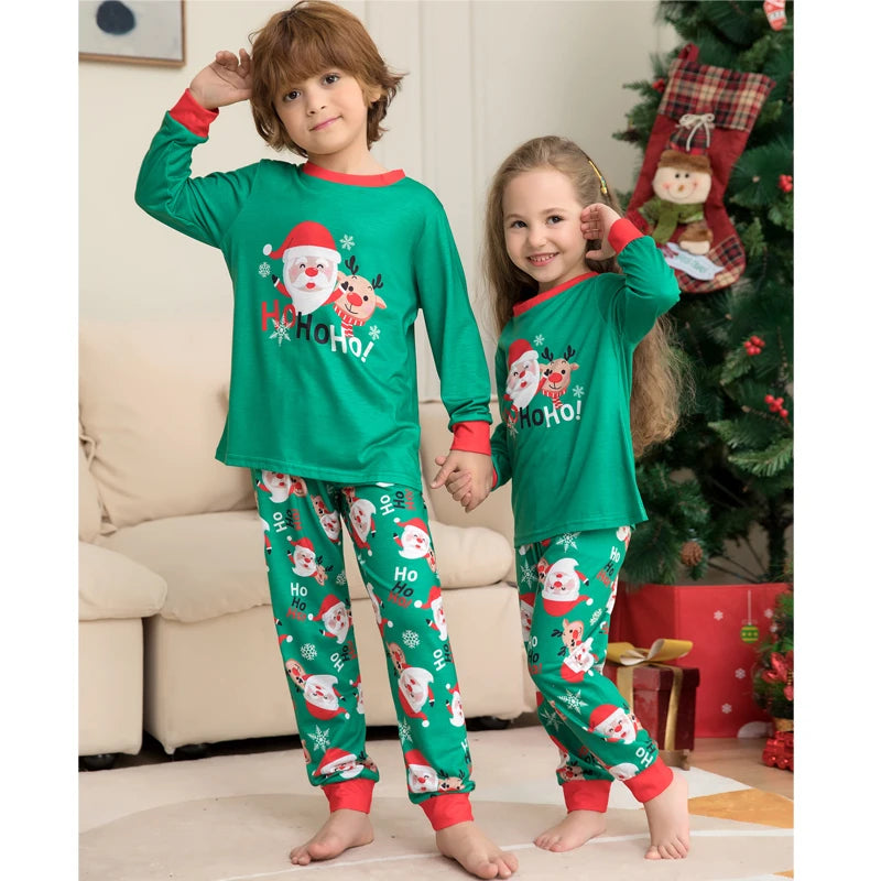 Christmas Family Pajamas Set 2025 Xmas Matching Outfit Adult Kids Women Pyjamas Clothes Mother And Daughter Father Son Sleepwear