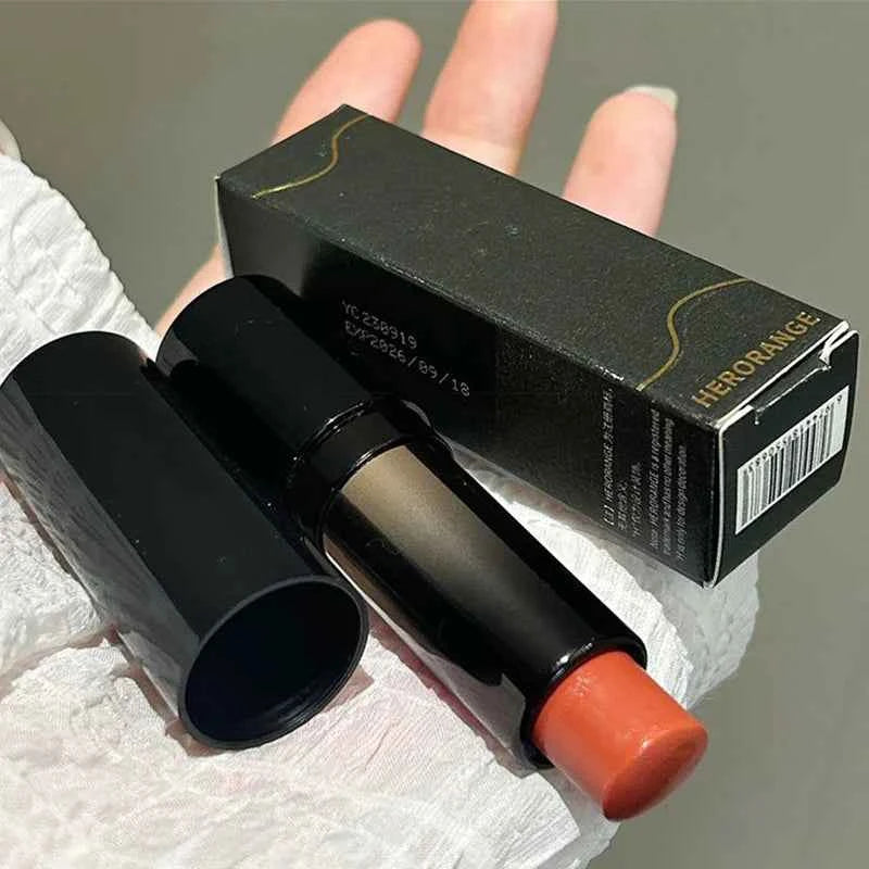 Lipstick Red Brown Lipstick Waterproof Moisturizing Mirror Lipstick Lip Gloss Natural Long-Lasting Makeup Valentine's Day Gift