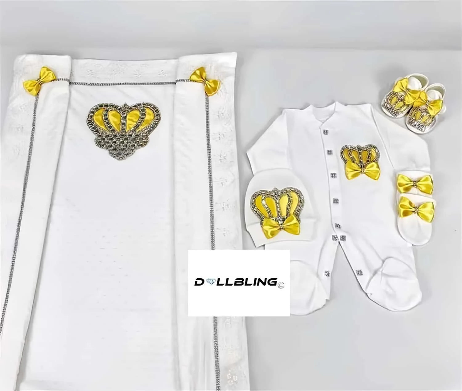 5pcs Newborn Baby Nursery Kids Outfit Clothing Cotton Infant Care Wrapped Baby Products Pants Mittens Receiving Blanket