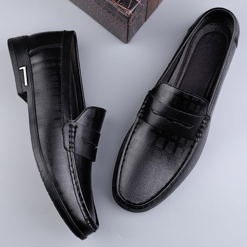 Genuine Leather Men Shoes Casual Men Loafers Breathable Office Formal Shoes Men Designer Slip on Driving Shoes Plus Size 38-46