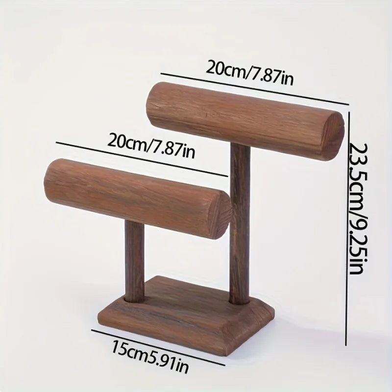 Watch Holder Stand Wooden Watch Display Tower Jewelry Organizer for Bracelets and Necklaces Watch Holder Organizer