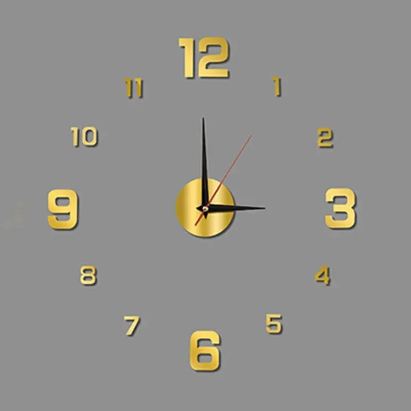 Luminous Wall Clock Digital Clock Wall Stickers Wall Clock For Living Room Home Decor Removable Modern Design Easy To Install