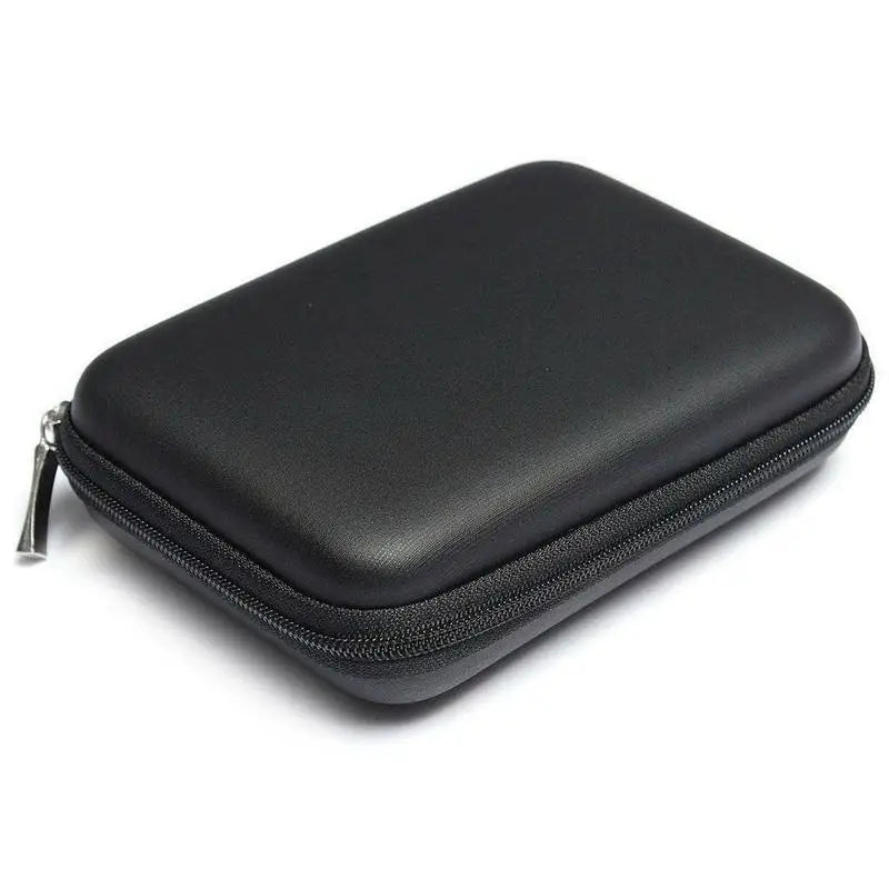 2.5 Hard Disk Case Portable HDD Protection Bag for External 2.5 inch Hard Drive/Earphone/U Disk Hard Disk Drive Case Black