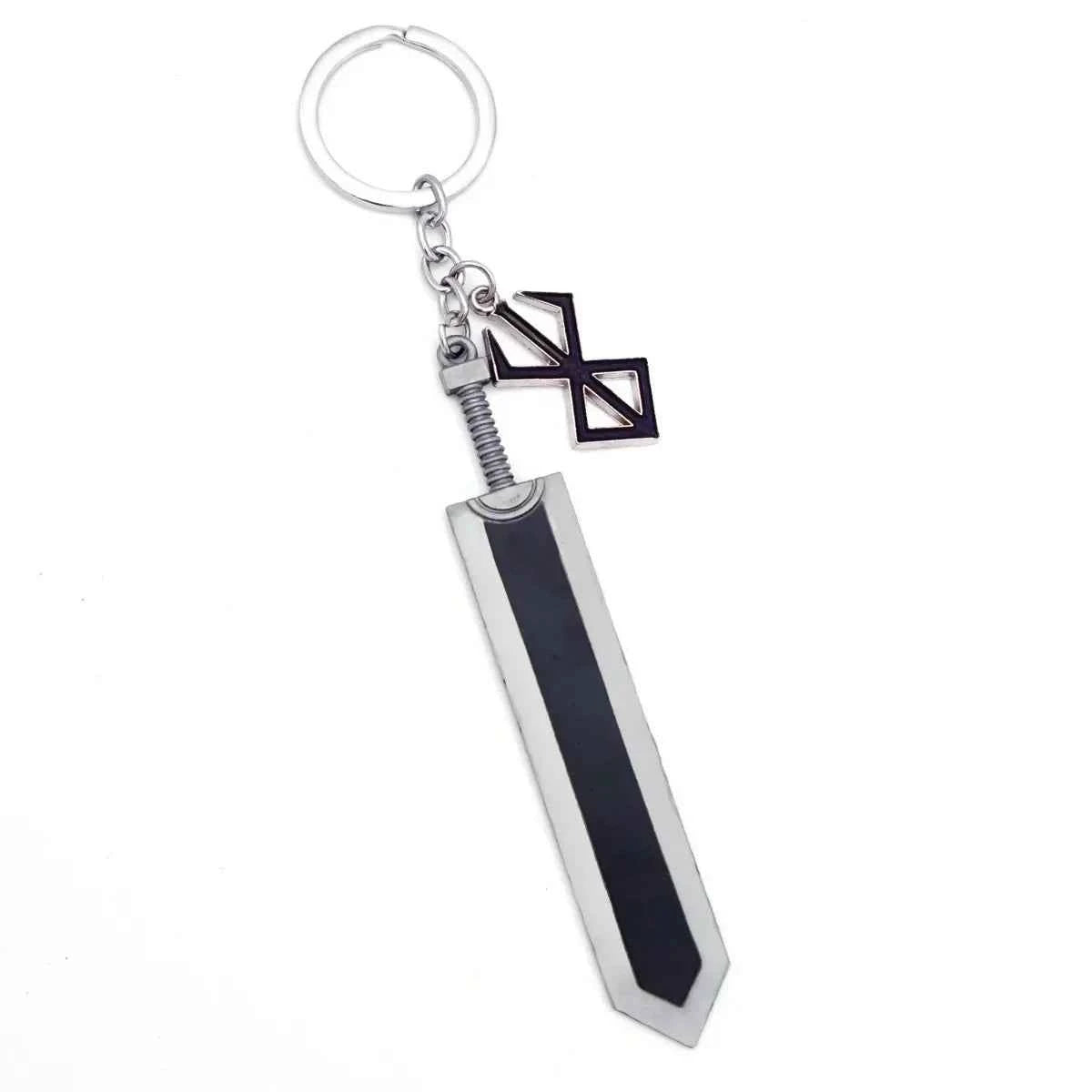 Red & Black Keychain Sword Backpack Pendant Wholesale Customized Bulk Jewelry Accessories for Men Women