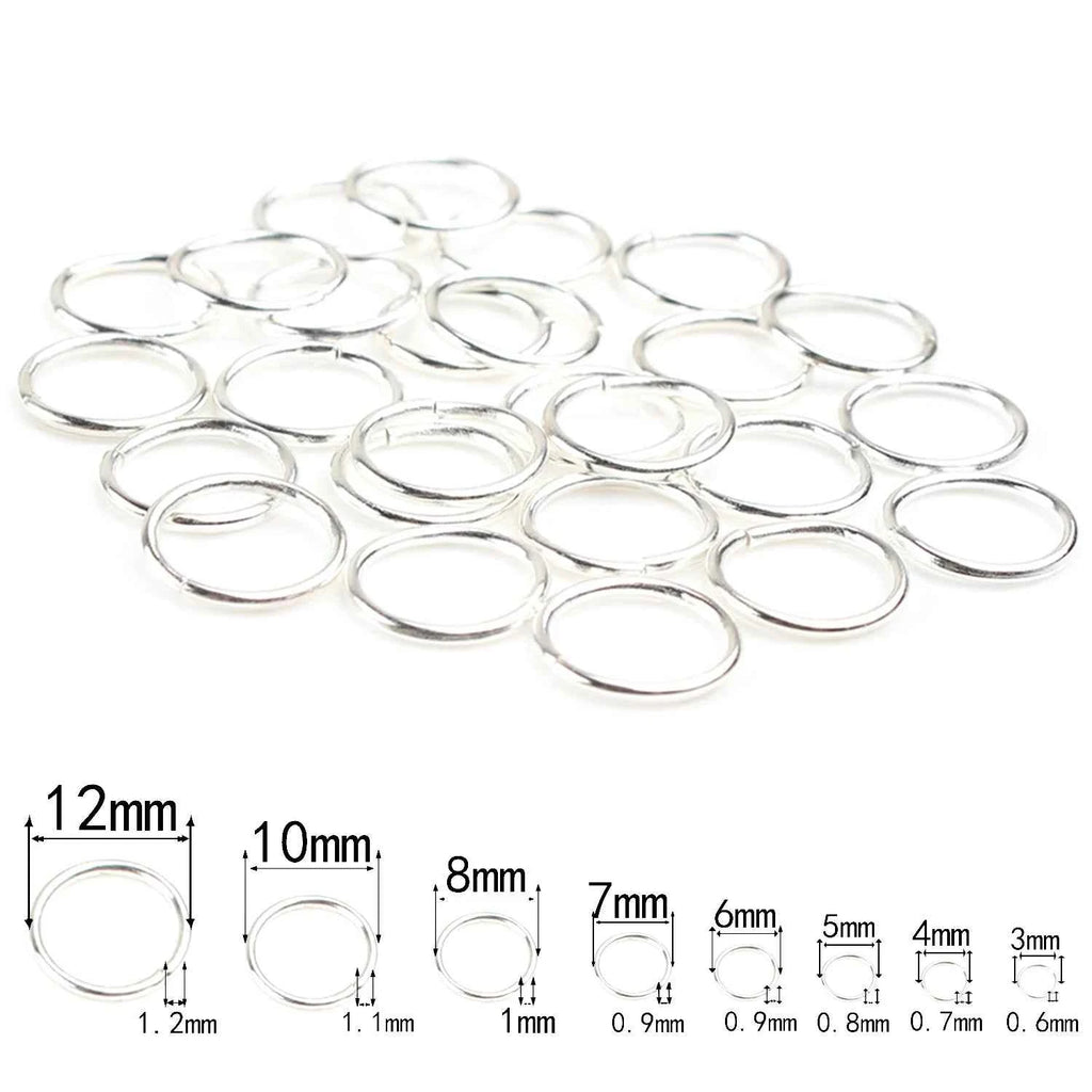 3-12mm Gold Silver Color Loops Open Jump Rings Metal Split Rings Connectors For Diy Jewelry Finding Making Accessories Supplies