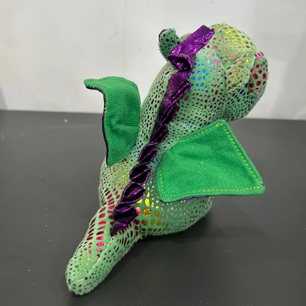 Ty Beanie Boos 15cm Plush Toy Cinder The Green Dragon Doll Animal Anime Collection