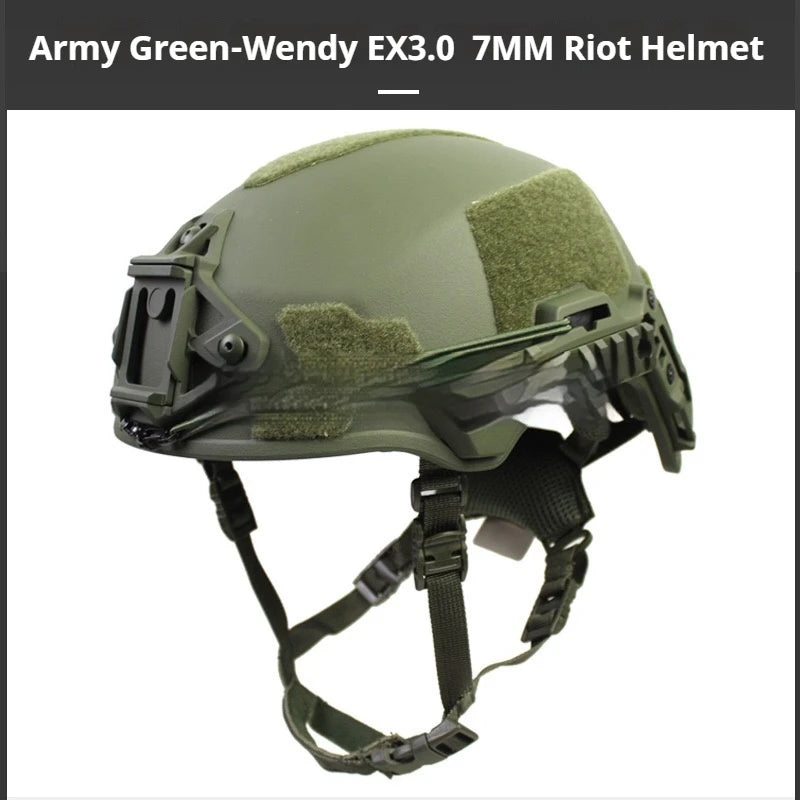 Wendy Helmet 3.0 Airsoft Tactical ABS Safety Helmet Adjustable 57-63cm for CS Paintball Outdoor Hunting Sports Gear