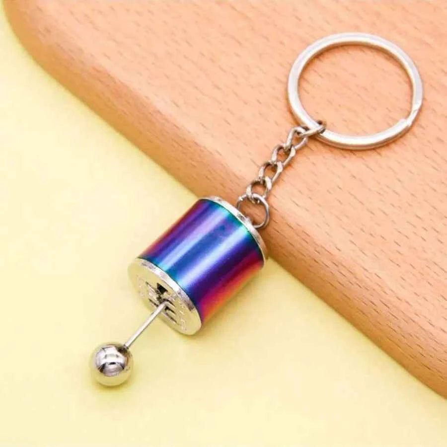 1 piece men's creative car modification shift keychain stress toys desk toy  anti anxiety stress reliever toys