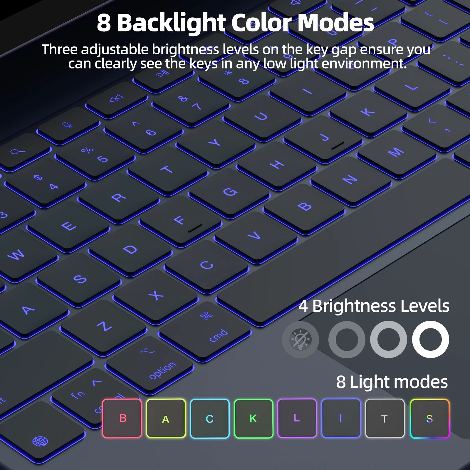Lightweight Magic Keyboard for iPad Air 2025 Case for iPad Air 6 11 2024 Pro 13 Pro 11 2024 for iPad Pro 12.9 Air 4 5 10.9
