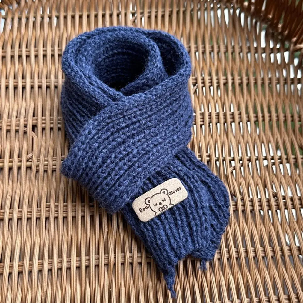 Fashion Doll Christmas Scarf Knitted Multi-colors Little Bear Scarves Casual Wear DIY Kids Gift Toys for 20cm Cotton Dolls