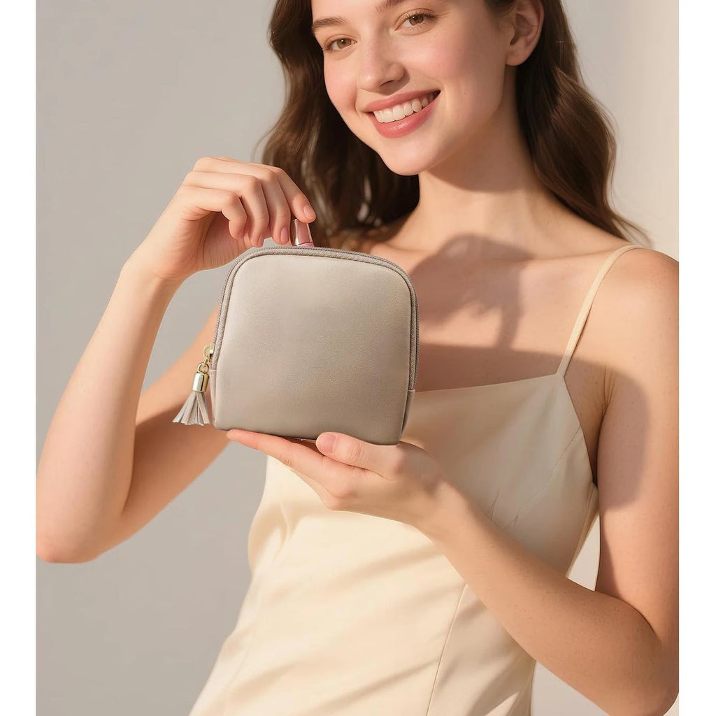 Portable Jewelry Bag Large Capacity Multiple Pockets Jewelry Organizer Bags Classified Jewelry Protective Case Coin Purse