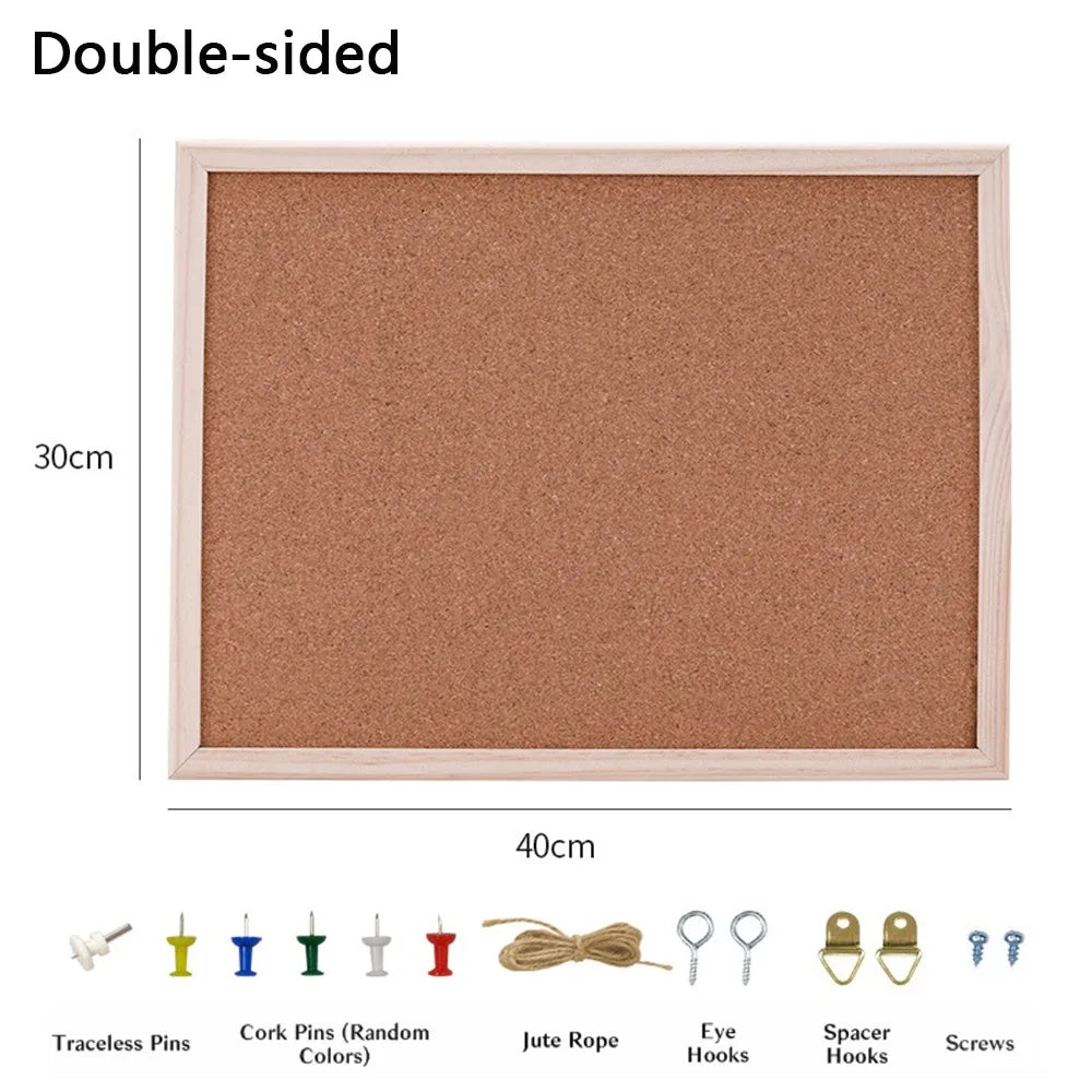 Home Decor DIY Cork Display Panel Soft Wood Cork Board Decorative Hanging Photo Background