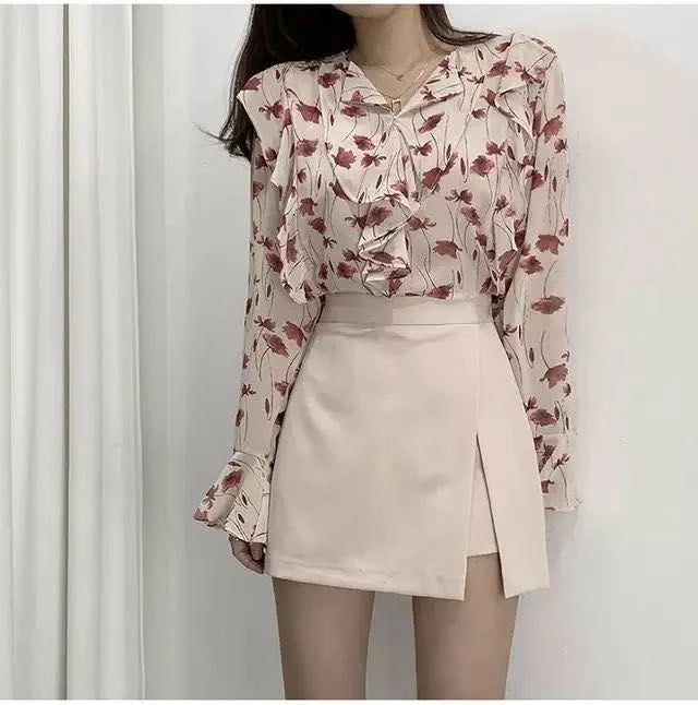 Summer 2023 High Waist A-line Skirt Shorts Skirt Split Skirt Women Ropa Mujer Mini Skirts Clothes for Women