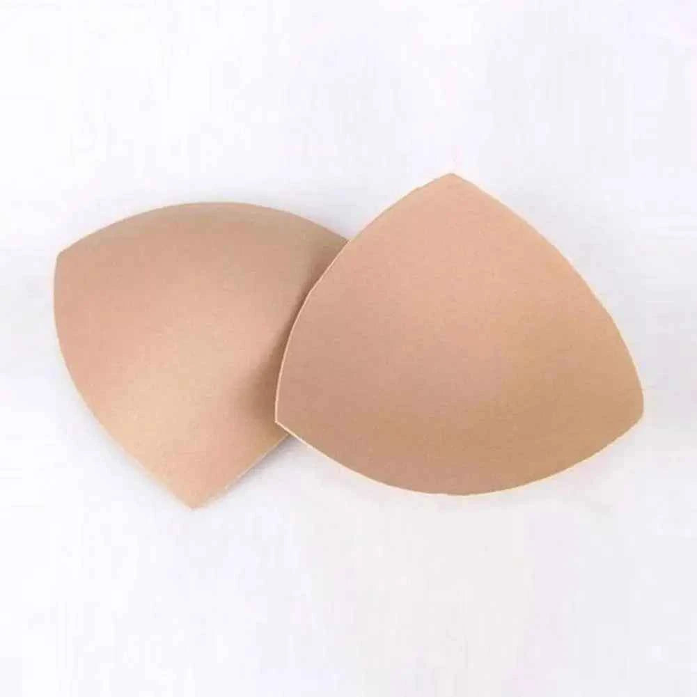 2Pcs Bikini Bra Pad Triangle Cups Chest Push Up Insert Foam Pads For Swimsuit Padding Accessories Removeable Enhancer Bra Pads