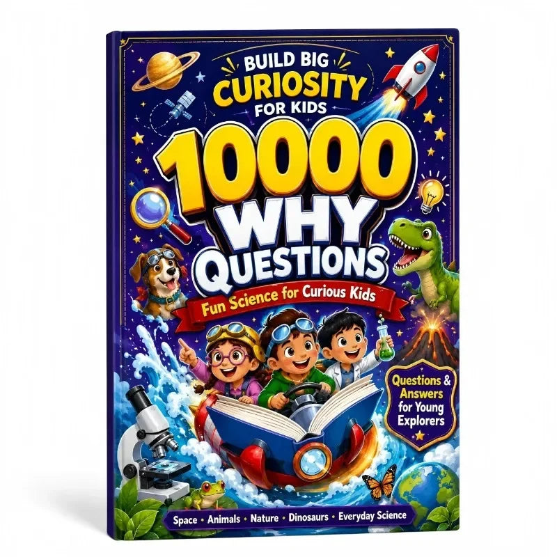 10000 Why Kids Science Encyclopedia Book Educational Picture Book for Curious Young Explorers