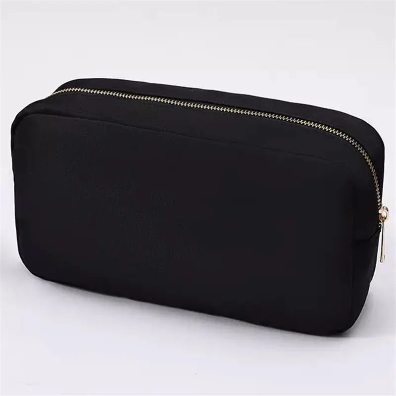 Stock Multi Colors Nylon Pouch Large Cosmetic Bag Zipper Toiletries Organizer Bag For Women Girls Gift Makeup Pouch