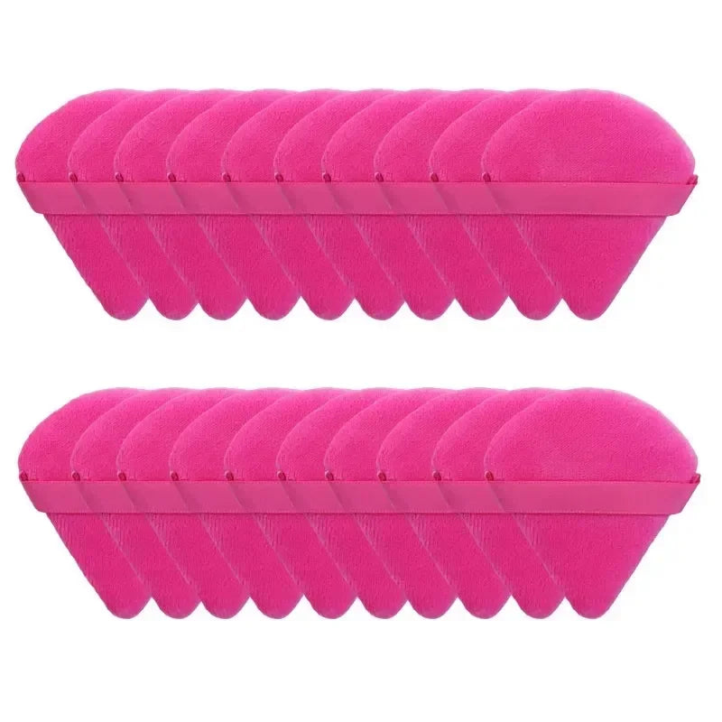 2/5/10/20Pcs Triangle Powder Puff Wet Dry Use For Loose Powder Liquid Cosmetic Soft Plush Powder Puff Makeup Foundation New In T